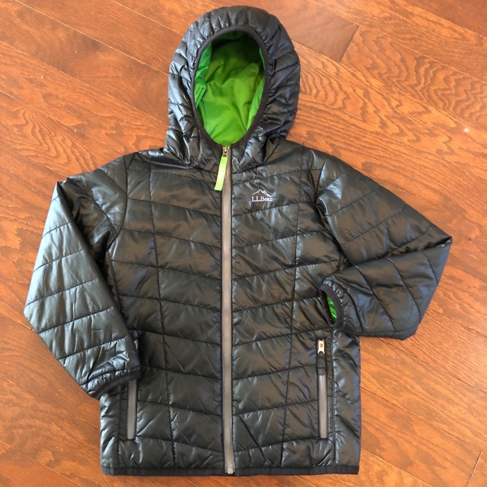 Size 5/6 LLBean ultralight black coat